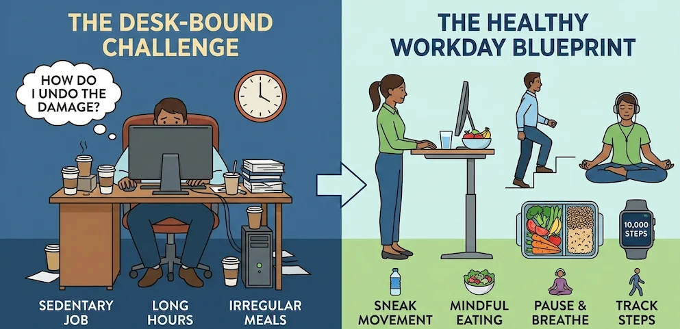 How to Stay Healthy When Your Job Keeps You Glued to a Chair?